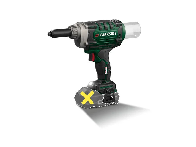 PARKSIDE® Cordless rivet for blind rivets PBNSG 20-Li A1, 20 V