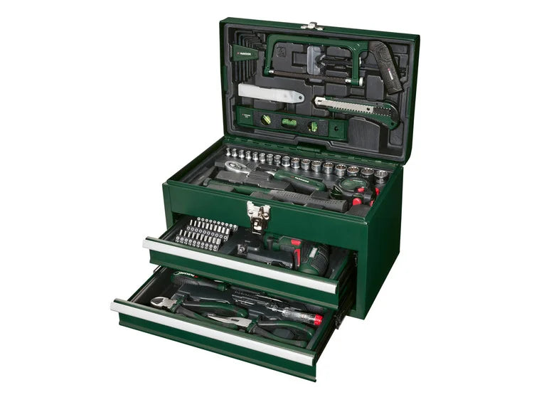 PARKSIDE® 4V Metal Toolbox and PWBM A1 Screwdriver Set