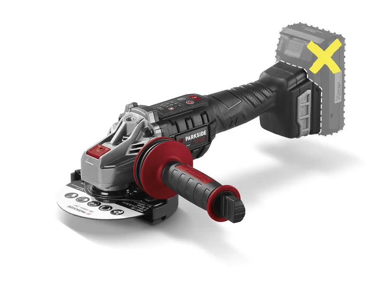 PARKSIDE PERFORMANCE® Cordless angle grinder PWSAP 20-Li E6, 20 V