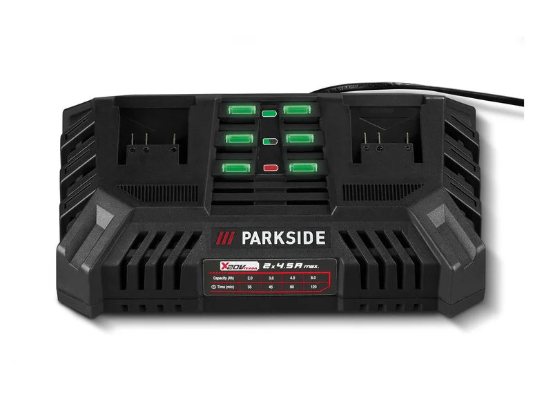 PARKSIDE® Dual Battery Charger PDSLG 20 B, 2 x 4.5 A, 20 V