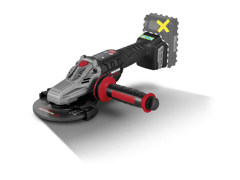PARKSIDE PERFORMANCE® PPWSFA 20-Li A2, 20 V flat head cordless angle grinder